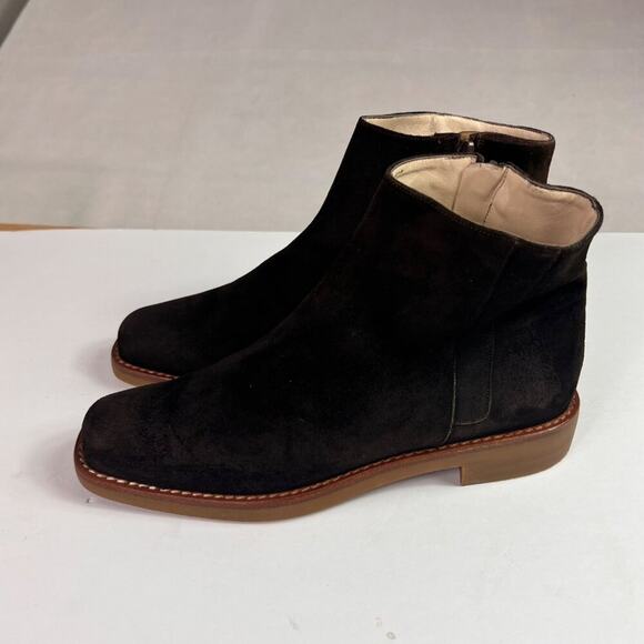 Anne Klein Womens Suede Leather Low Heel Ankle Booties Shorties - Picture 14 of 16